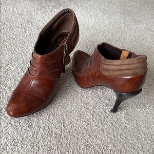 Brown Leather Ankle Boots